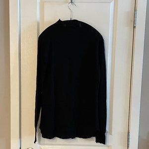 LAB318LJ Black L/S Funnel Neck Top (by Frank & Eileen)